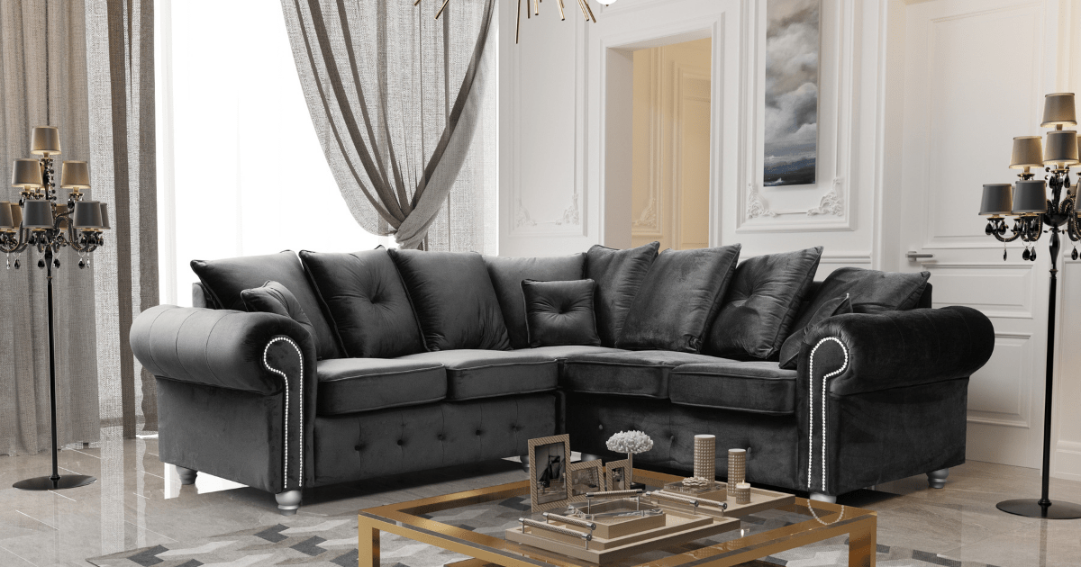Athens,corner,sofa,plush,velvet,sofa